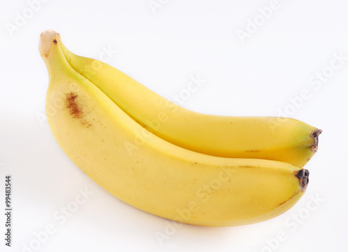 banana on white background