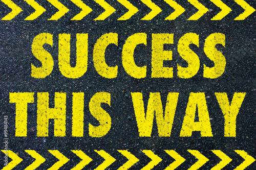 Success this way word on road