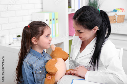 Doctor and child in the office