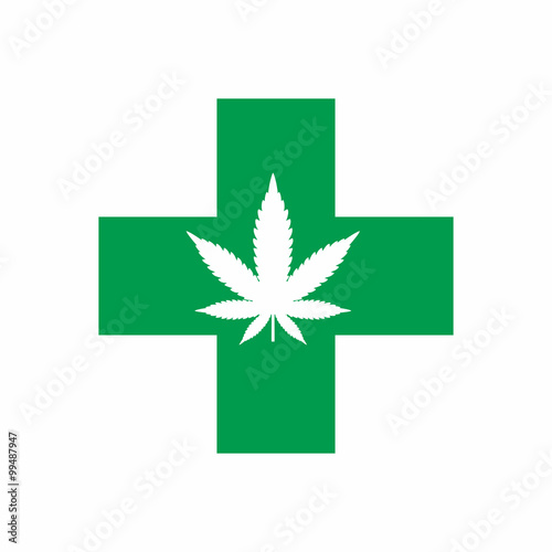 Marijuana Leaf Logo Icon