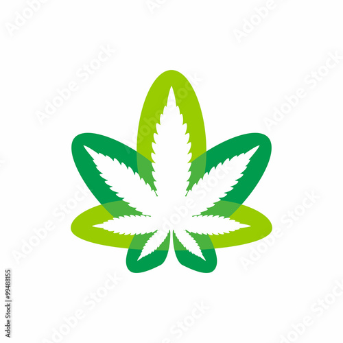 Marijuana Leaf Logo Icon