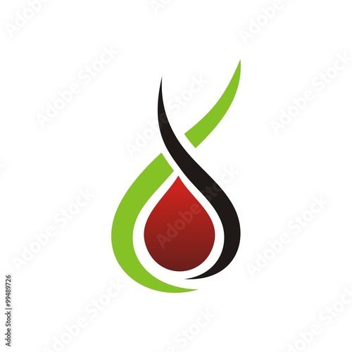 supplement blood booster logo template