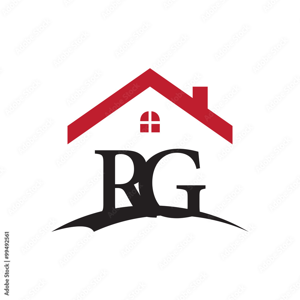 innitial letter logo with roof and window innitial letter logo with roof and window