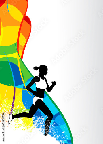 Running sport background