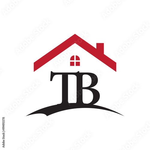 innitial letter logo with roof and window