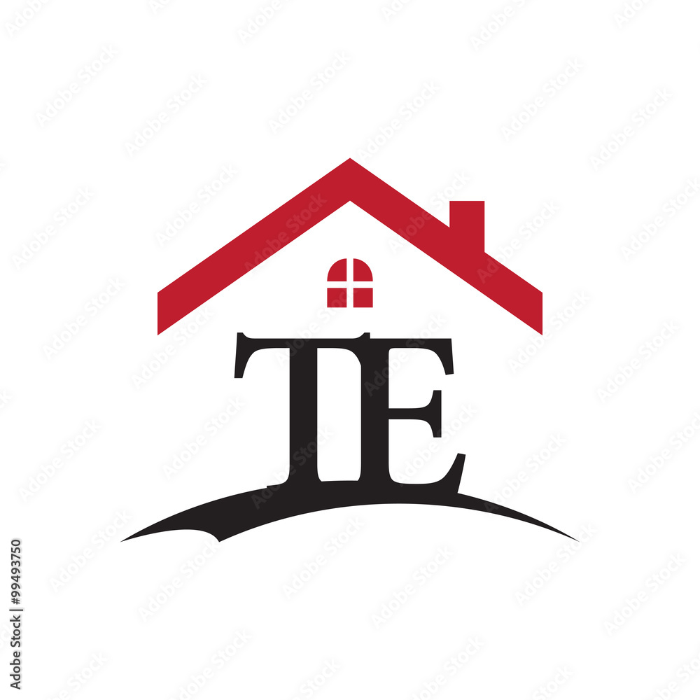 innitial letter logo with roof and window innitial letter logo with roof and window