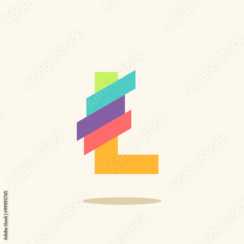 Letter L logo icon design template elements