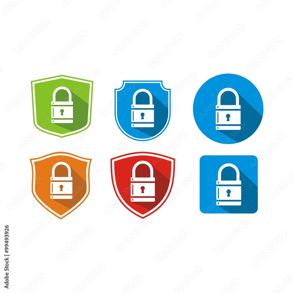 padlock with shield padlock with shield