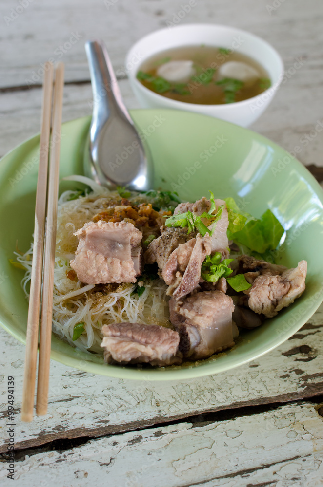 Noodle Soup with Pork Ribs.