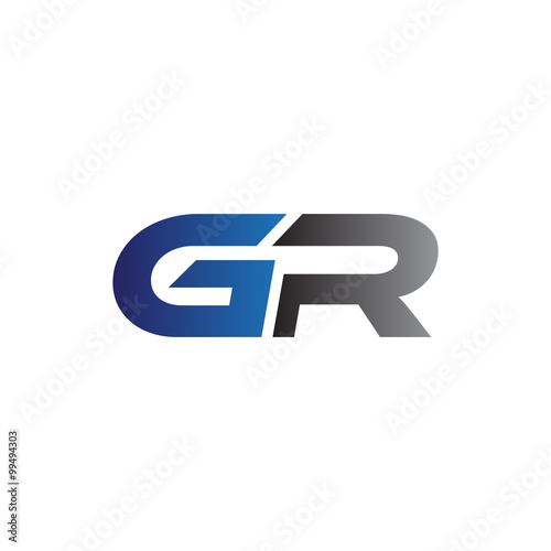 Simple Modern letters Initial Logo gr