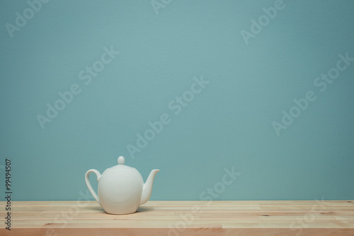 vintage tone of tea on table