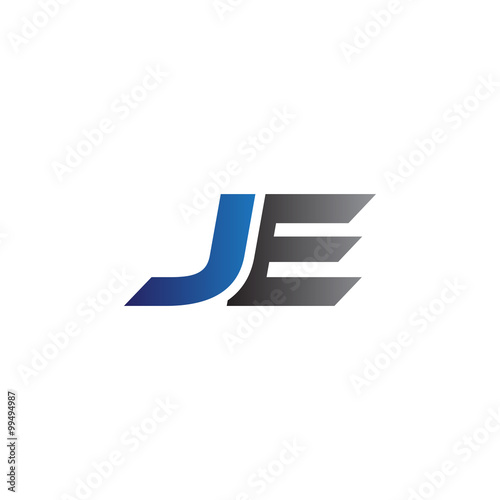 Simple Modern letters Initial Logo je photo