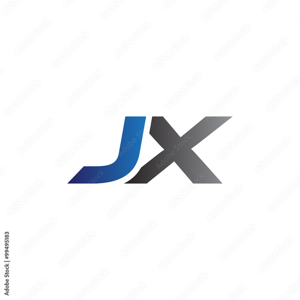 Simple Modern letters Initial Logo jx Simple Modern letters Initial Logo jx