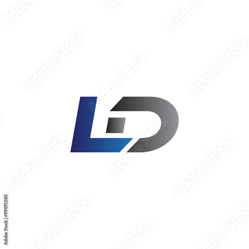 Simple Modern letters Initial Logo ld