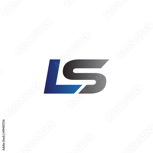 Simple Modern letters Initial Logo ls