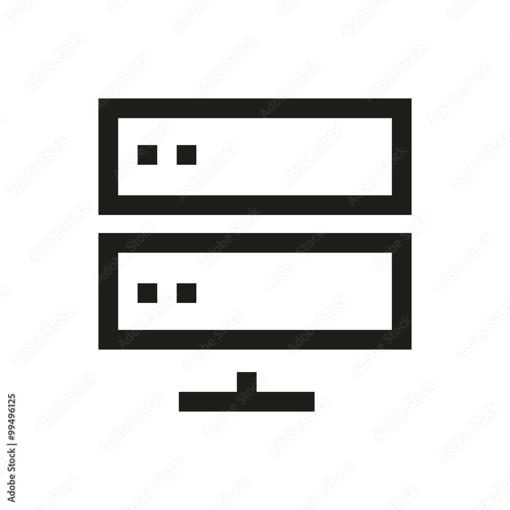 Database, network, cloud server line icon Database, network, cloud server line icon