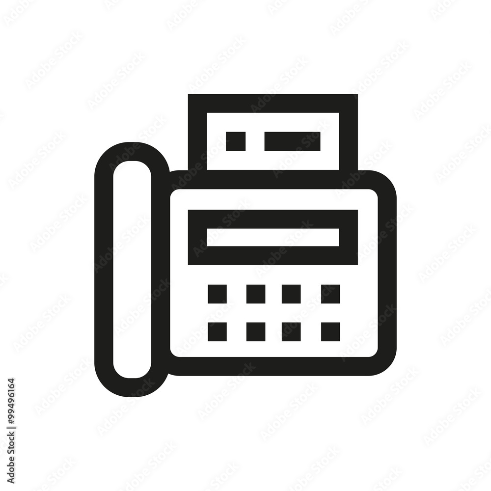 Vecteur Stock Fax machine line icon | Adobe Stock
