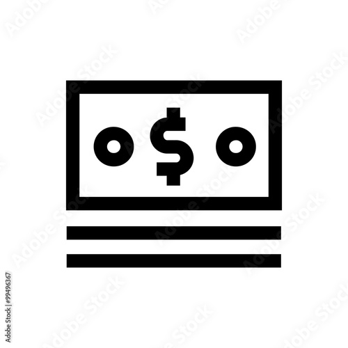 Money line icon.