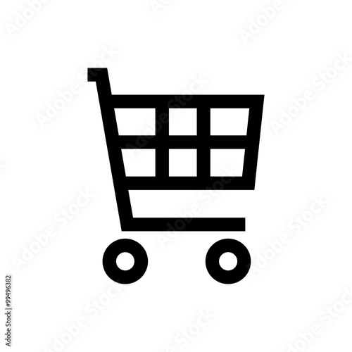 Sale, shopping cart line icon.