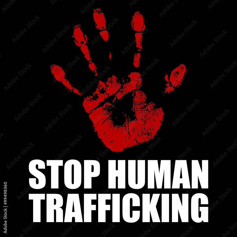 stop human trafficking logo template Adobe Stock