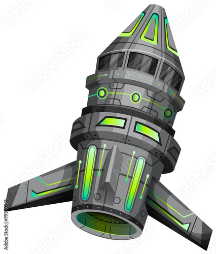 Spaceship with modern design