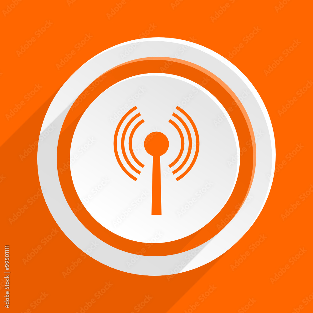 wifi orange vector icon wifi orange vector icon