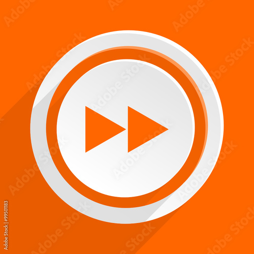 next orange vector icon