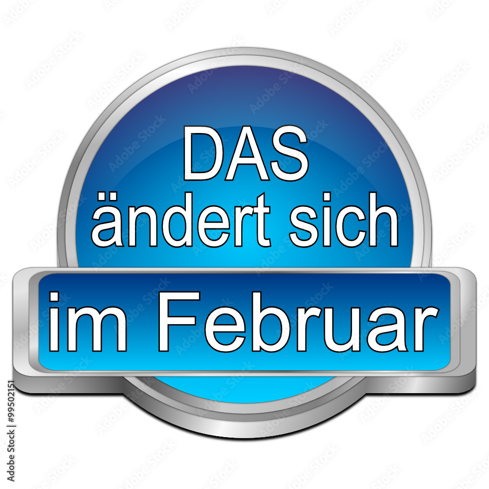 That's new in February Button - in german That's new in February Button - in german