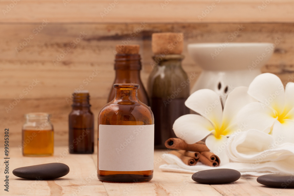 Natural Spa Aromatherapy and Natural Spa theme on wooden backgro Natural Spa Aromatherapy and Natural Spa theme on wooden backgro