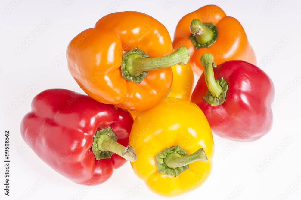 Fresh colorful bell peppers