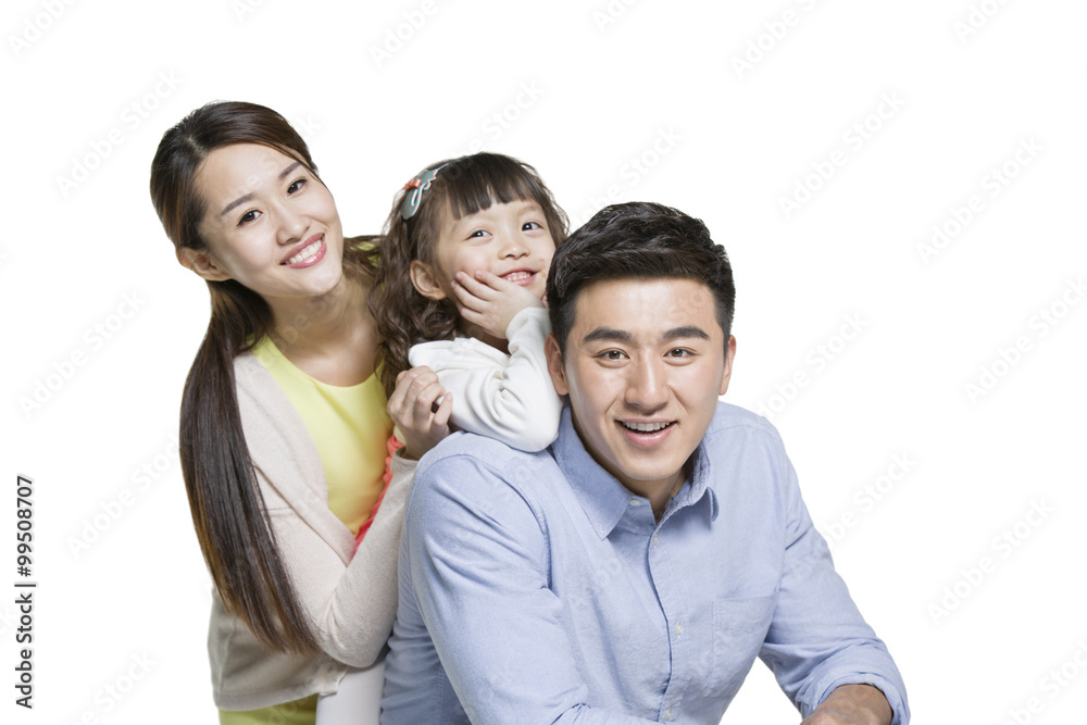 Happy young family