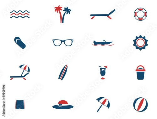 Beach simply icons