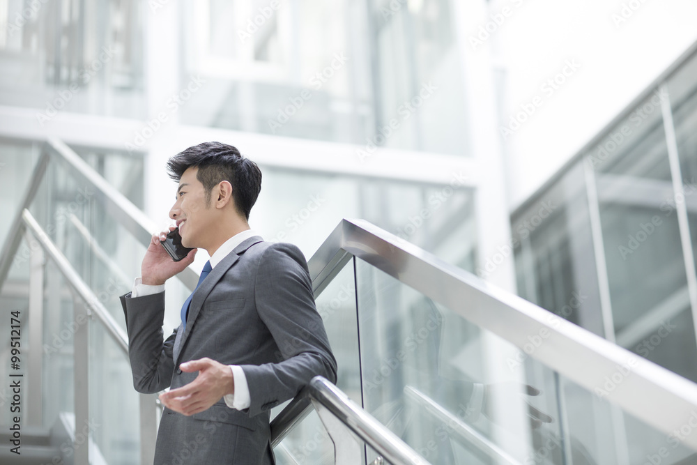 Businessman talking on the phone Businessman talking on the phone