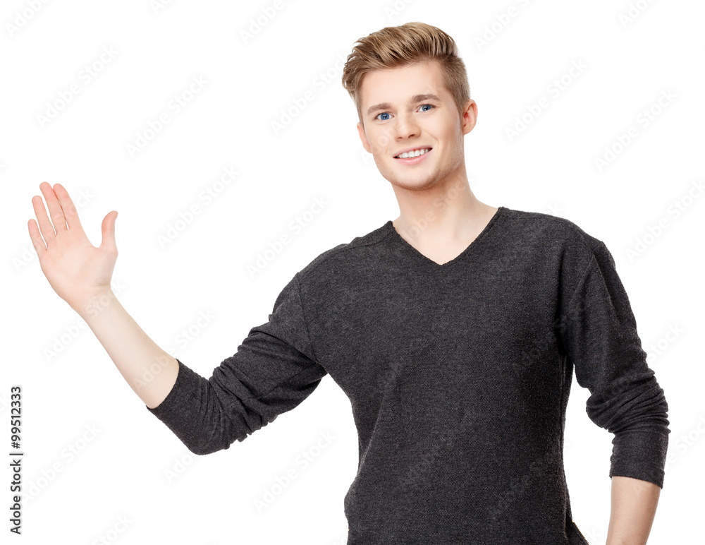 Portrait of young caucasian man Portrait of young caucasian man