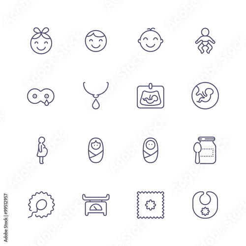 Baby icons