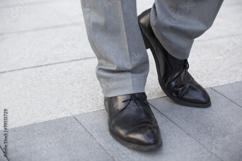 Businessman's feet