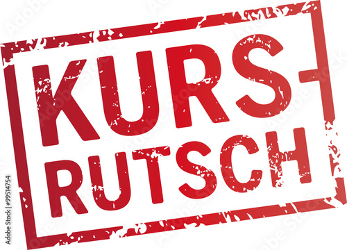 roter Stempel Kursrutsch