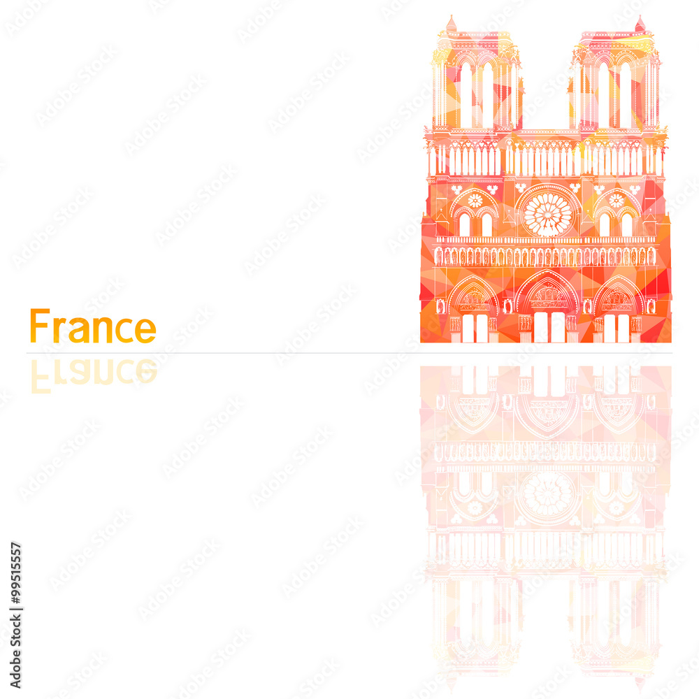 Fototapeta premium Cathedral, vector illustration