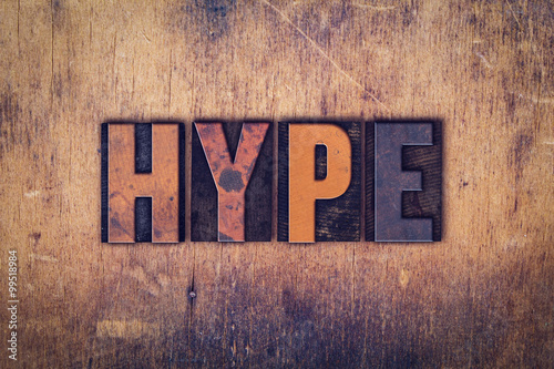 Hype Concept Wooden Letterpress Type