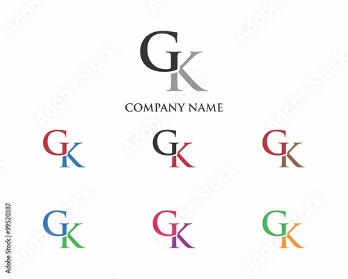 GK Letter Logo