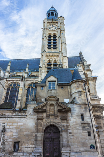 Church of Saint-Etienne-du-Mont near Pantheon. Paris, France. photo