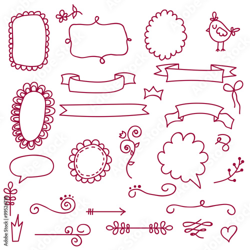 Cute vintage frames set