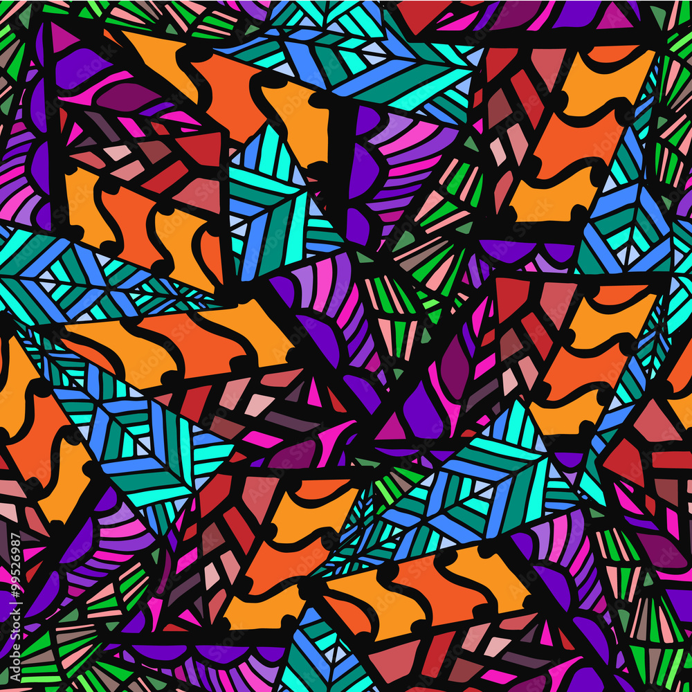 geometric abstract background with colored hand painting geometric abstract background with colored hand painting