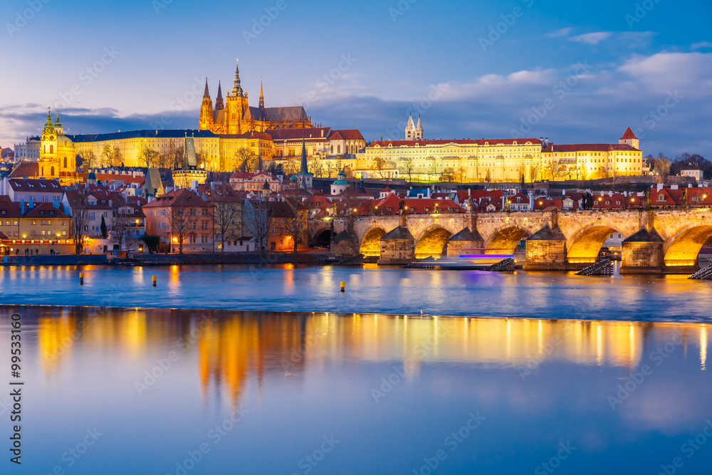 Prague Castle and Charles Bridge, Czech Republic