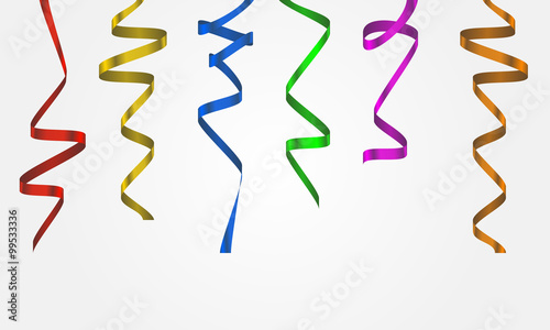 Luftschlangen - Hintergrund (Icon-Set bunt)
