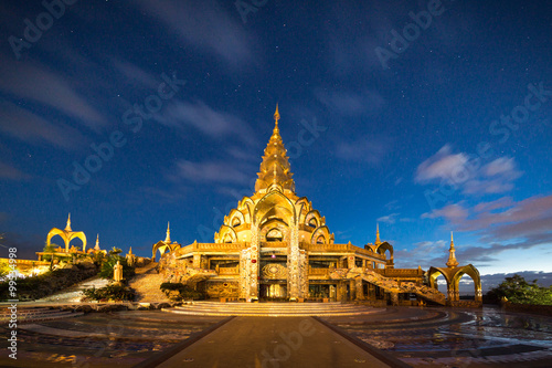 Phra That Pa Son Kaew at night photo