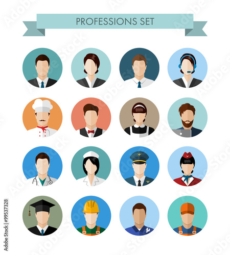 A set of professions people