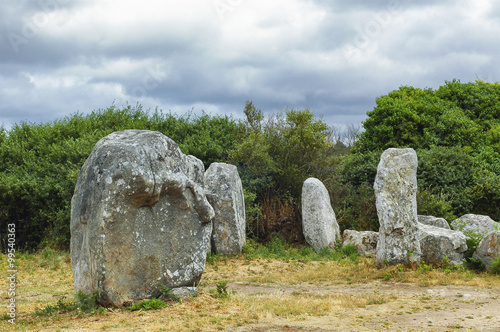 Carnac (Brittany, France): menhir and dolmen