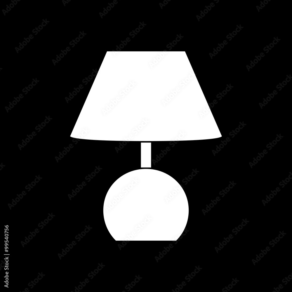 Stock Vector Illustration Lamp icon Stock Vector Illustration Lamp icon