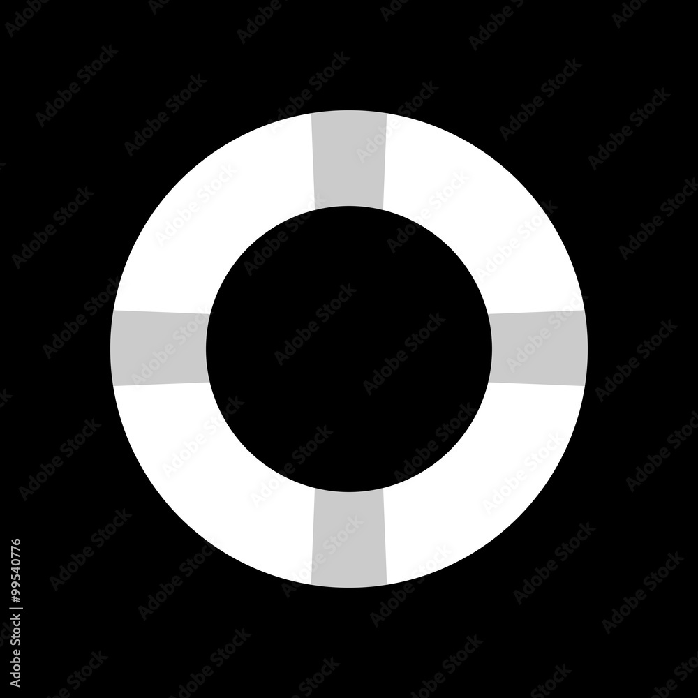 Lifebuoy icon. Vector illustration